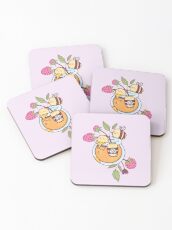 Abeilles heureux Dessous de verre