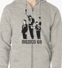 Olympische Spiele 1968 Black Power Salute V2 Hoodie mit Reißverschluss