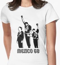 Olympische Spiele 1968 Black Power Salute V2 Tailliertes T-Shirt für Frauen