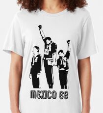 1968 Olympics Black Power Salute V2 Slim Fit T-Shirt