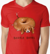 Beagle Bagel Men's V-Neck T-Shirt