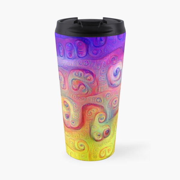DeepDream Violet to Yellow Travel Mug