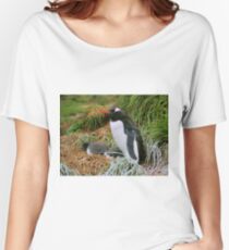 Gentoo Penguins on the Nest Women's Relaxed Fit T-Shirt