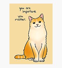 "You Matter" Cat Photographic Print