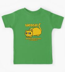 Funny - Tacocat Spelled Backwards (vintage look) Kids Tee
