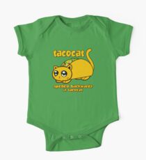 Lustig - Tacocat rückwärts geschrieben (Vintage-Look) Kurzärmeliger Einteiler