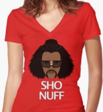 The Sho Nuff! Women's Fitted V-Neck T-Shirt