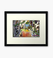 Challenge Winner Banner - I love birds group Framed Print