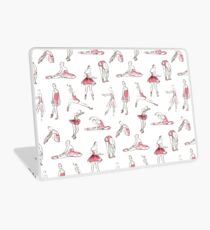 ballerina standing in a pose seamless pattern Laptop Skin