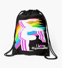 VIBRANT RAINBOW GYMNASTICS DESIGN Drawstring Bag