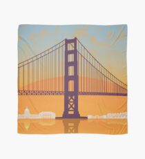San Francisco vintage poster Scarf
