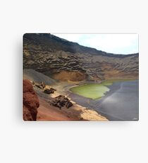 Green Crater lake Metal Print
