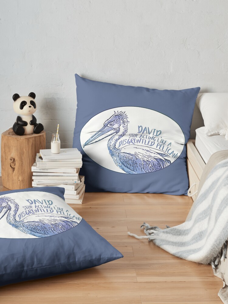 Alternate view of Schitt's Creek Disgruntled Pelican Floor Pillow