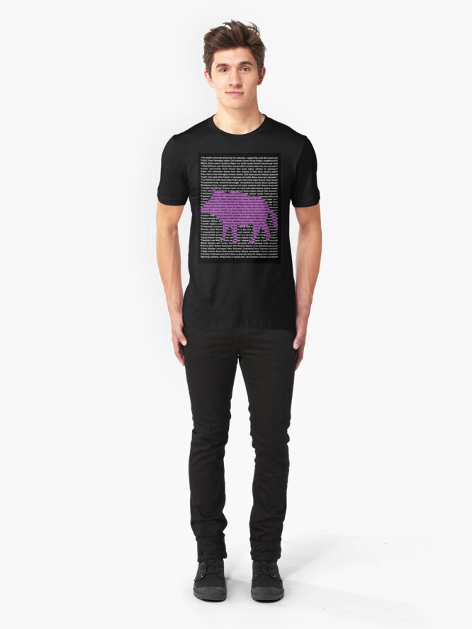 Alternate view of "The Year Of The Pig / Boar" Clothing Slim Fit T-Shirt