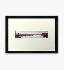 The Quay at Dusk, Ballina, County Mayo Framed Print