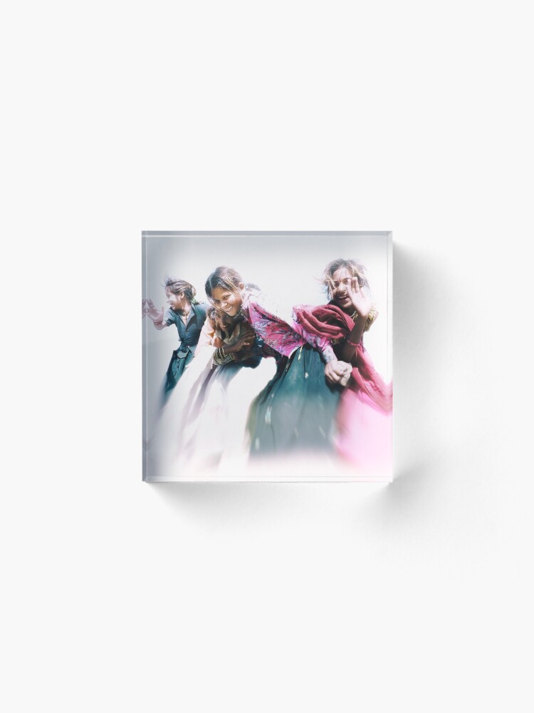Alternate view of gypsy girls of rajasthan Acrylic Block