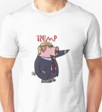 Funny Donald Trump Pig Cartoon Unisex T-Shirt