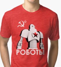 РОБОТЫ - Comrades of Steel, Version 1B.1 Tri-blend T-Shirt