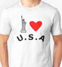 Camiseta unisex I Heart United States of America