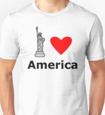 Camiseta unisex I Love America