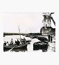 Cley windmill - the shooting party 1888 Photographic Print