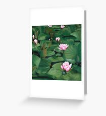Seerosen Greeting Card