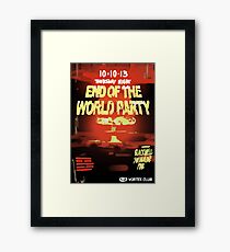 End of The World Party Framed Print