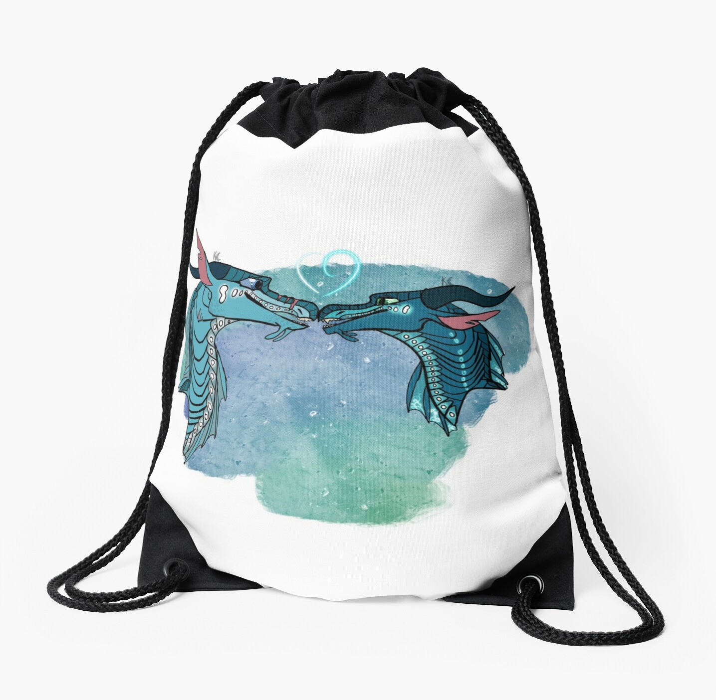 Tsunami And Riptide The Seawings From Wings Of Fire Drawstring