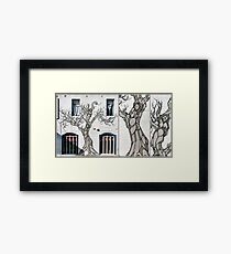 Sisters of sorrow. Bondi graffiti Framed Print