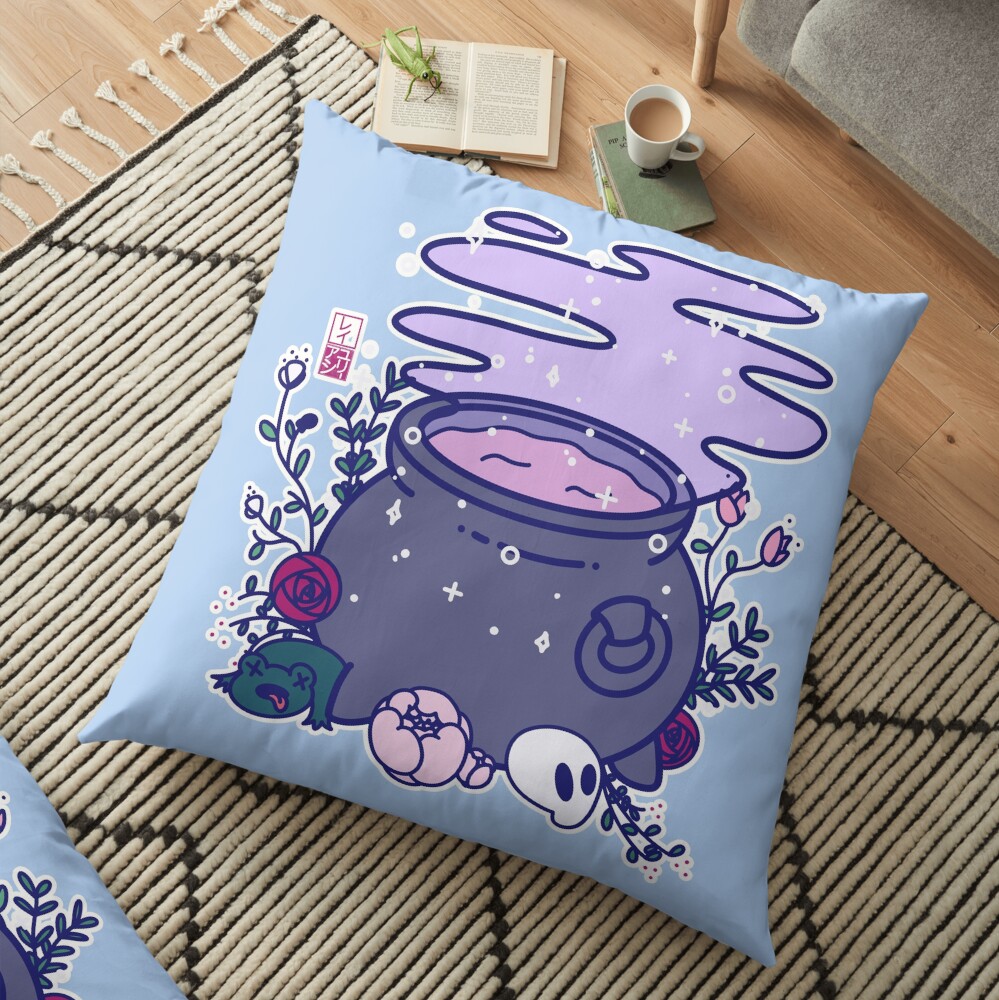 Kawaii Cauldron Floor Pillow