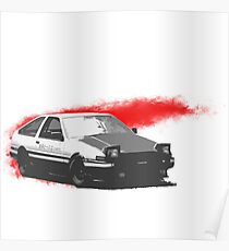 RedSlash AE86 Poster