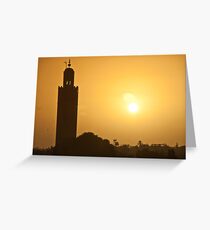 Moroccan sunset Greeting Card