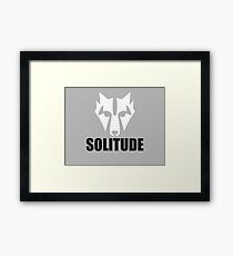 Solitude Wolf Framed Print