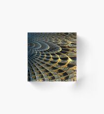 Mandelbulb Waves Acrylic Block