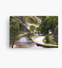 Dovedale Watercolour. Canvas Print