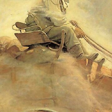 N C Wyeth Western Painting “Indian Fishing”  Art Board Print for Sale by  PatricianneK