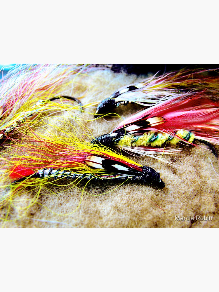 "Vintage Fly Fishing Flies " Framed Art Print by OutdoorAddix Redbubble