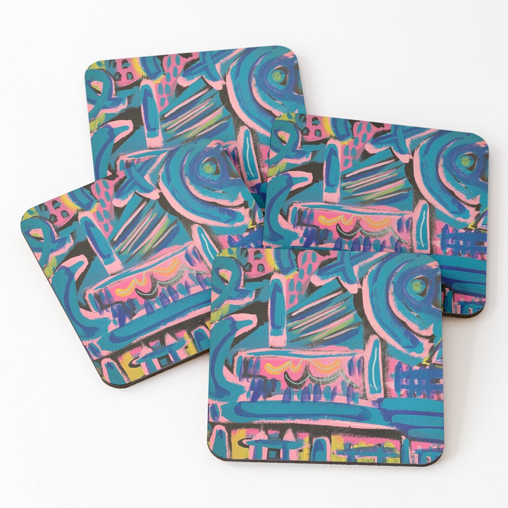 The Way to My Perch Coasters (Set of 4)
