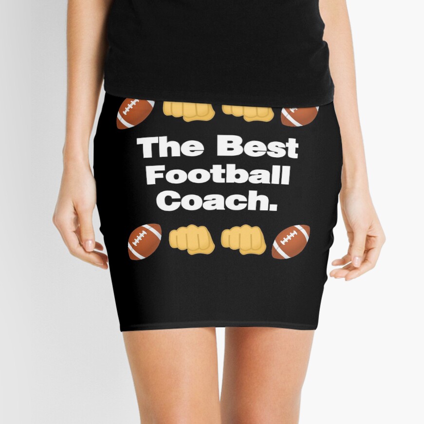 The Best Football Coach Emoji American Football Saying Mini Skirt