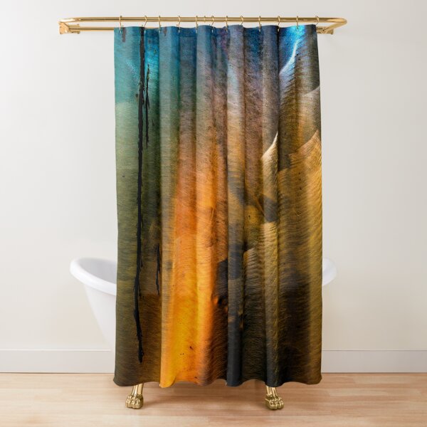 Subtle Wreckage 05 (this pain is the light struggling to return). Shower Curtain