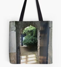 Courtyard view Tote Bag