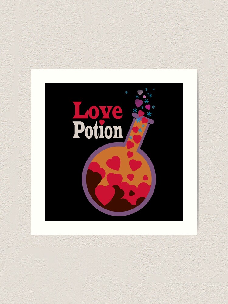 Alternate view of Love potion flask Art Print