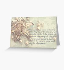 Tarjeta de felicitación Cada vida toca el mundo