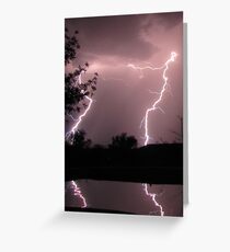 Monsoon Strike! ~ Double Trouble Reflection Greeting Card