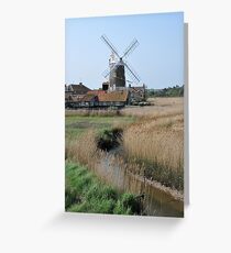 Cley Windmill and the River Glaven Greeting Card