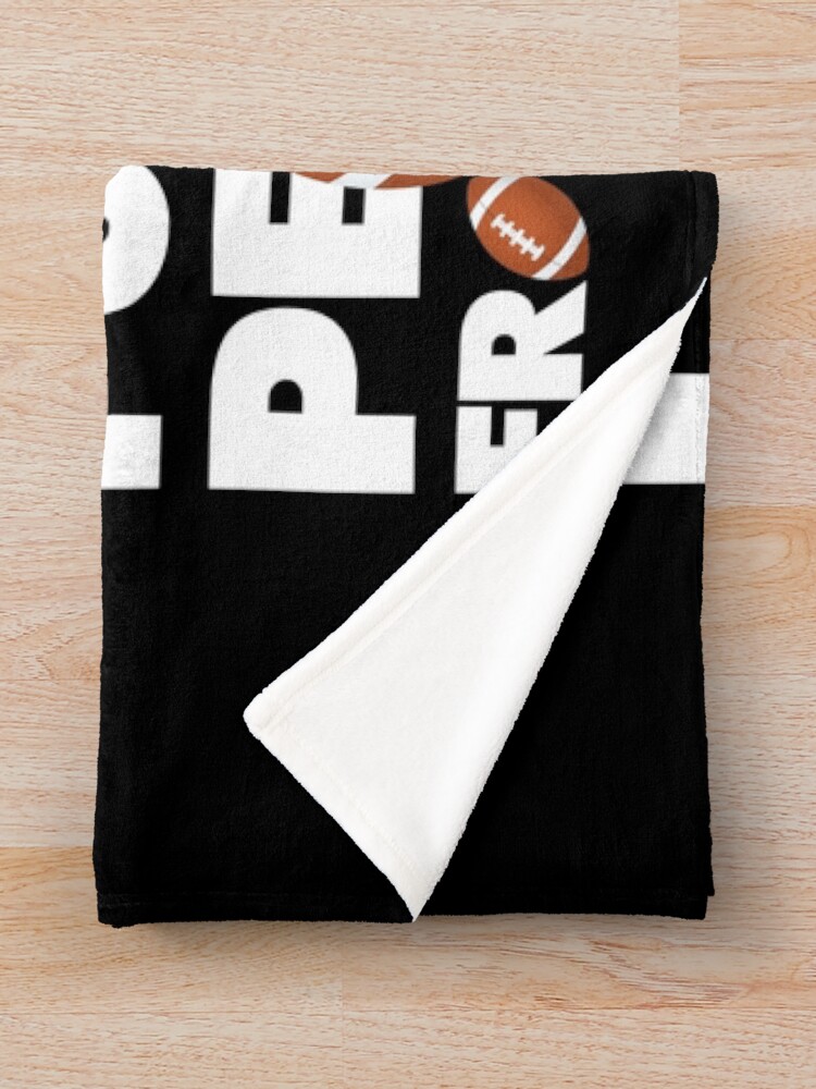 Alternate view of Play American Football Because Punching People Funny Saying Emoji Throw Blanket