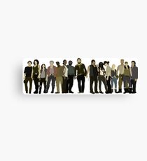 The Walking Dead Cast Canvas Print