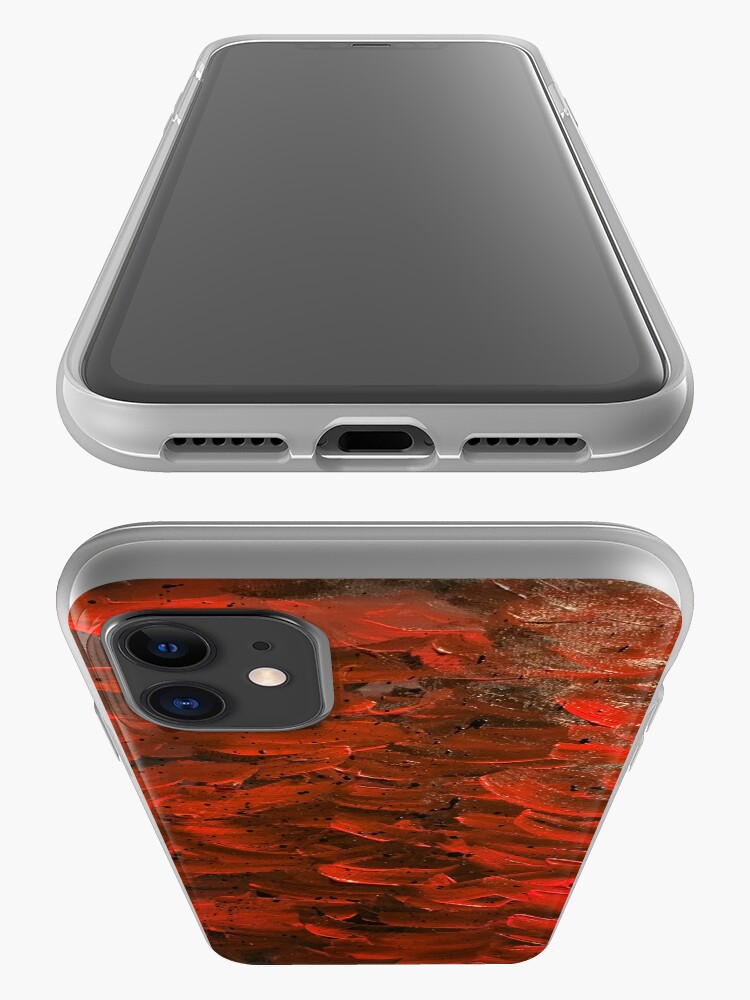 Alternate view of Red Hot Waves iPhone Case & Cover