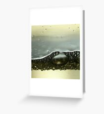 Infinite scope. The beauty of oil and water. Greeting Card