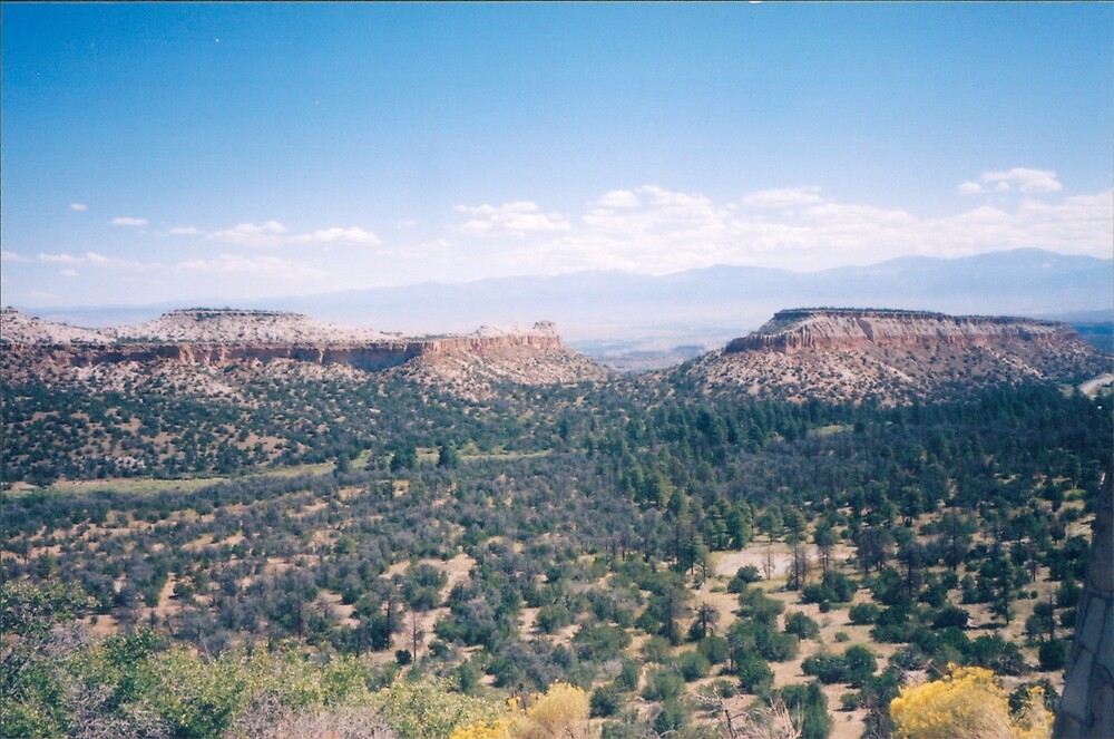 "Aerial View of Los Alamos, New Mexico" by lenspiro Redbubble